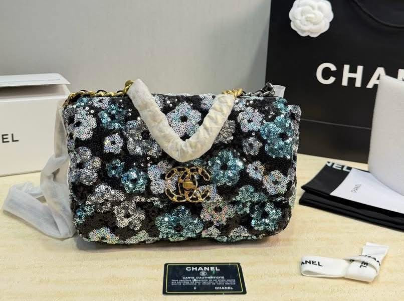 Sequin CC Designer Crossbody Bag