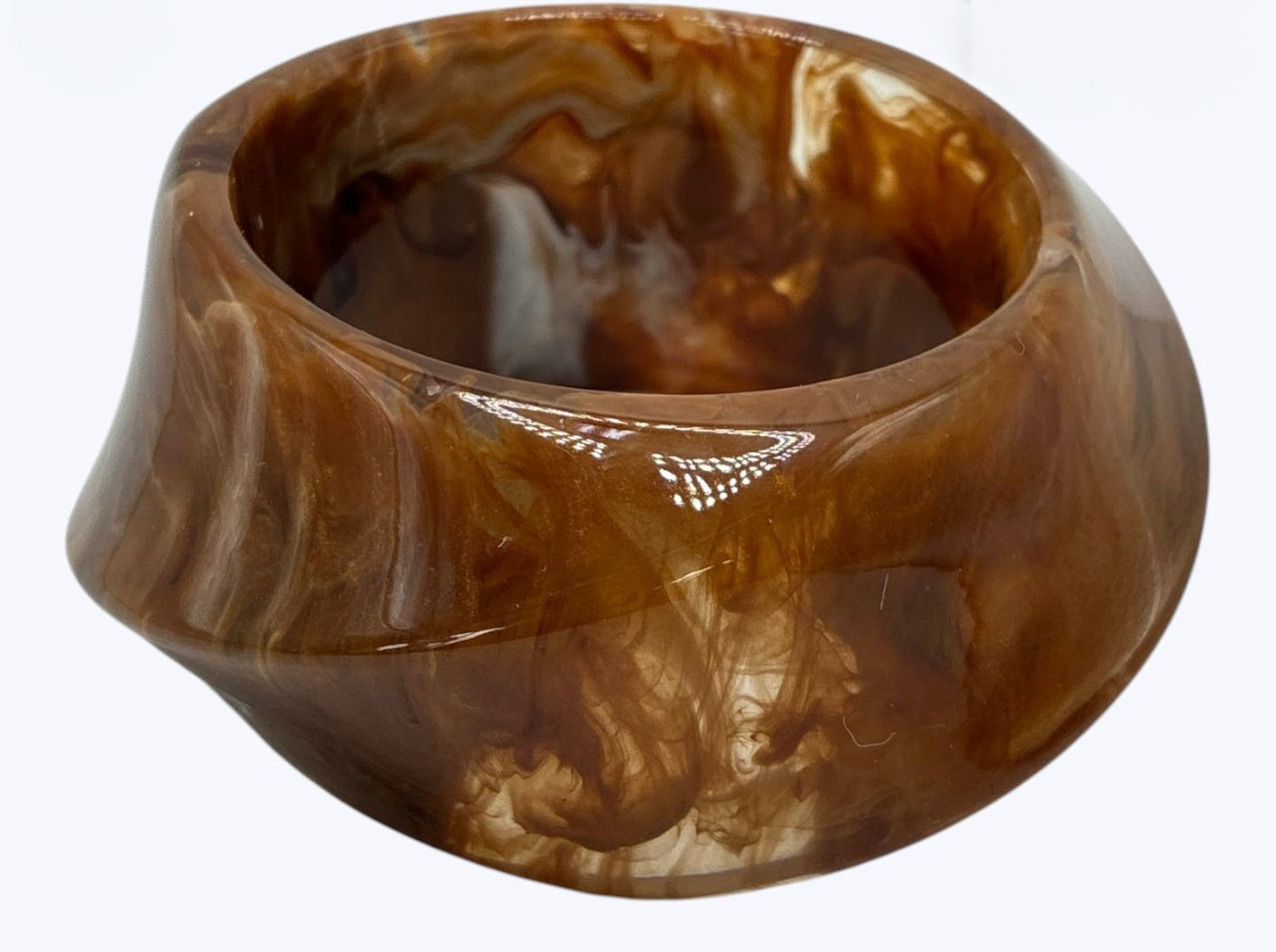 Oversized acrylic bangle bracelet