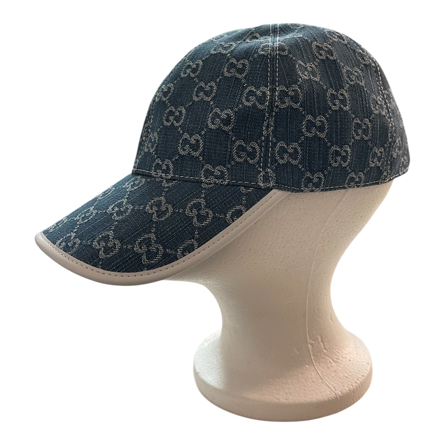 GG Denim Cap| White Brim