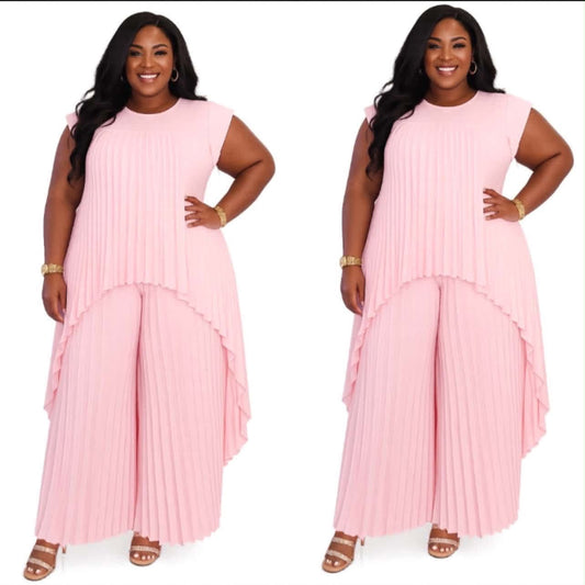 Pleaded Two Piece Set