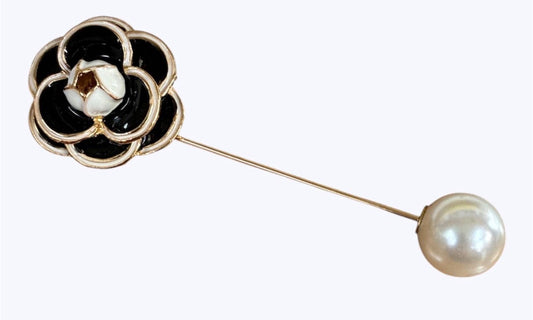 Pearl Tip Flower Brooch