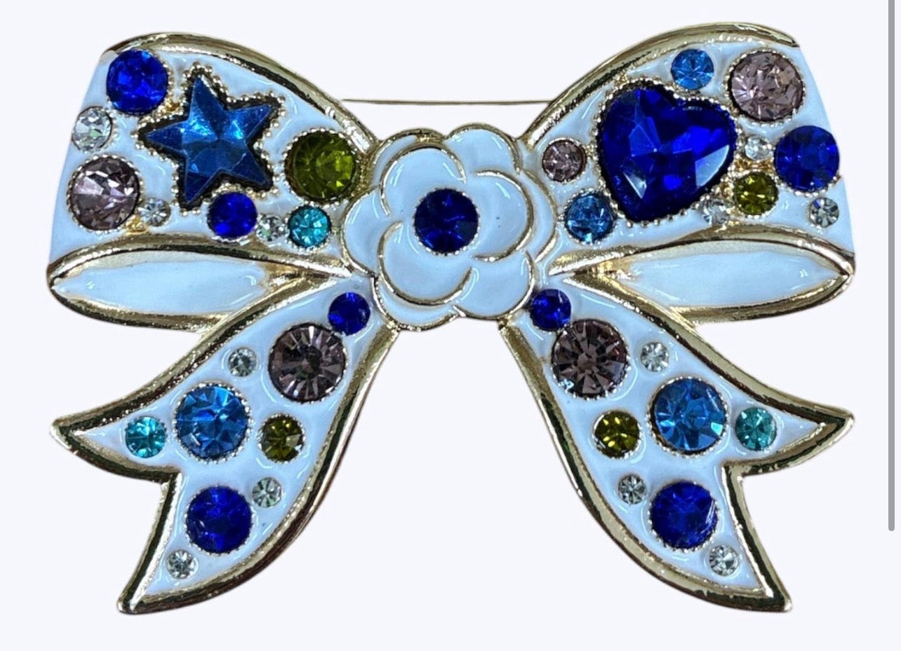 Elegant Bow
Crystal Brooch
