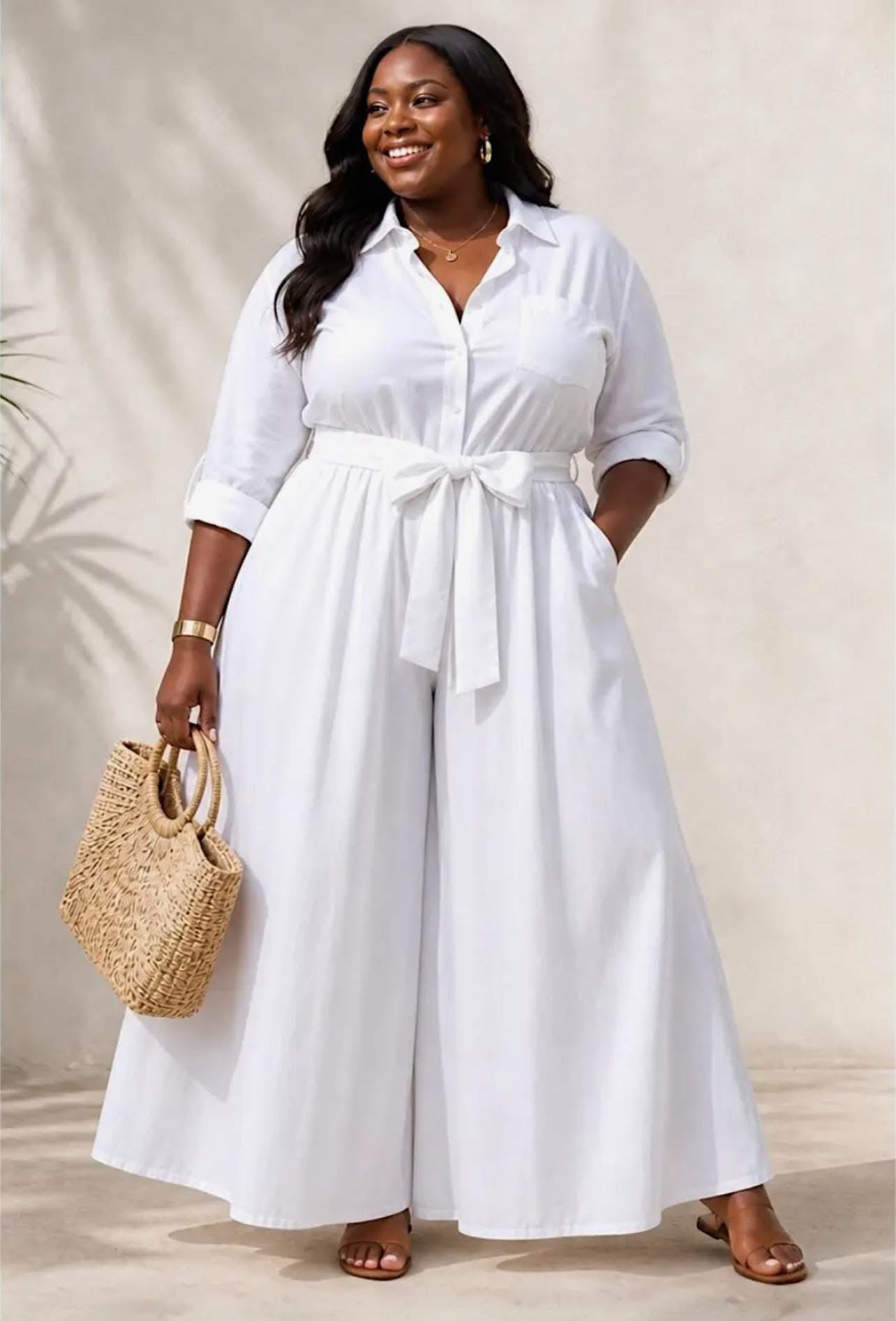 White Palazzo Pants ￼