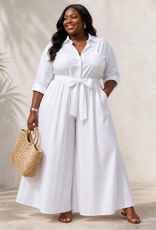 White Palazzo Pants ￼