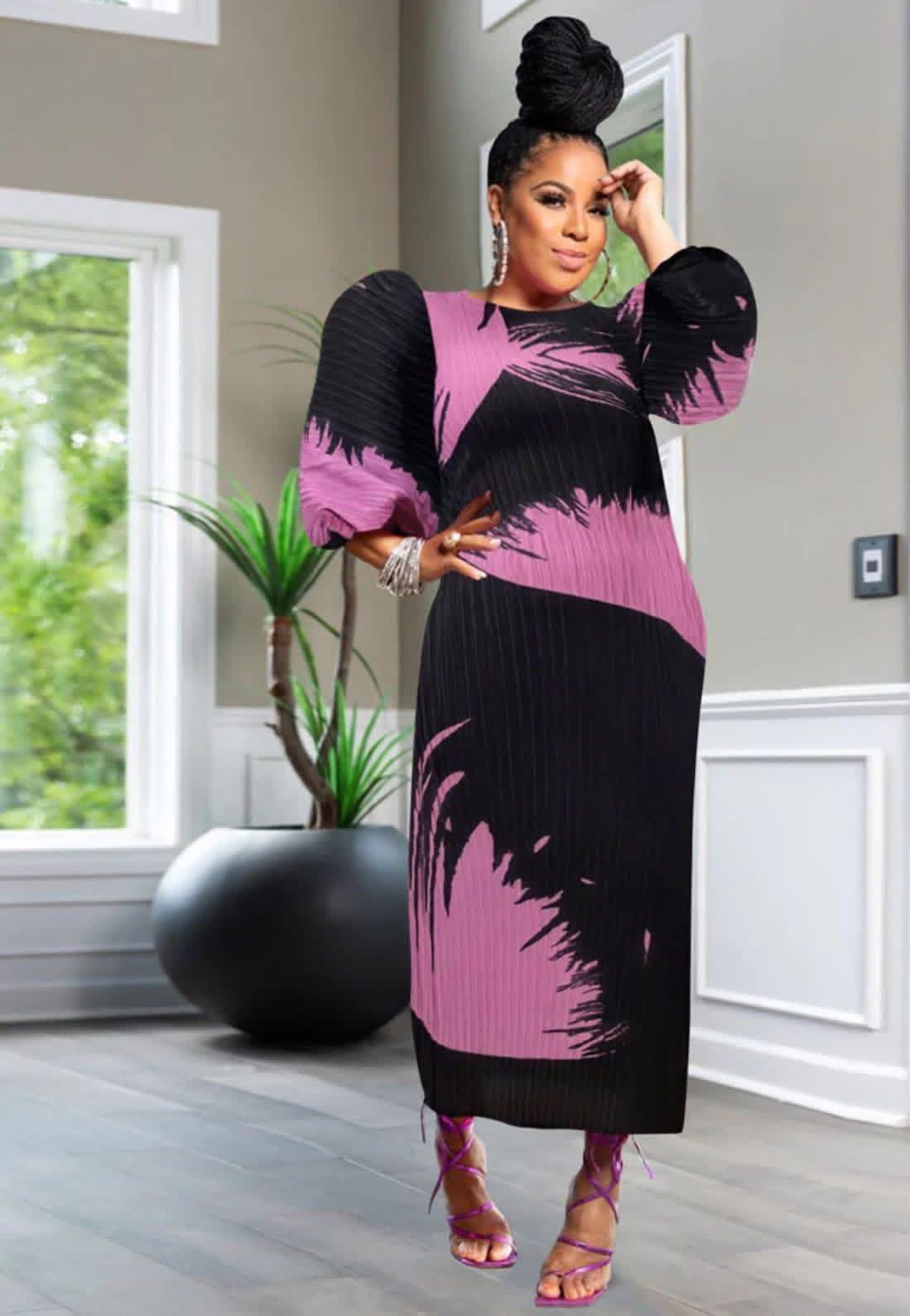 Glam Dress|Mauve