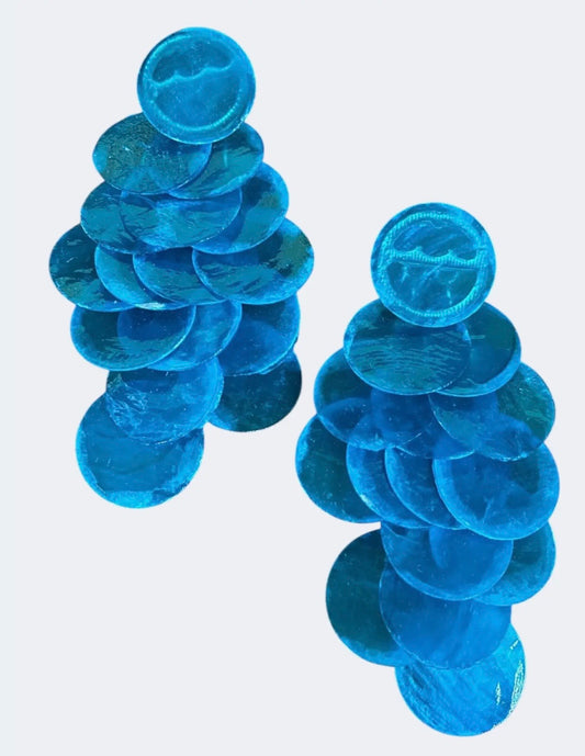 Cascading Dangle Earrings, Paillettes