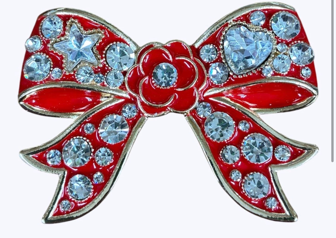 Elegant Bow
Crystal Brooch