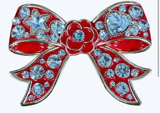 Elegant Bow
Crystal Brooch