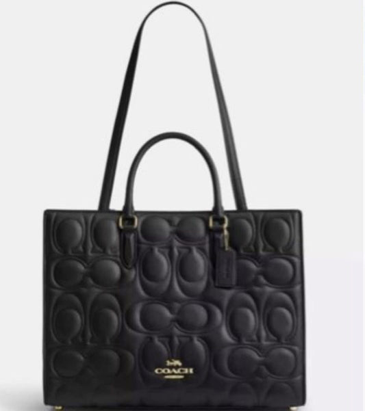 Mat Coach Leather Bag