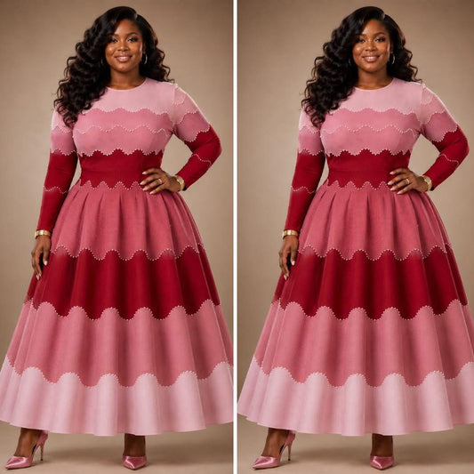 Pearl Bouncy Dress| Pink