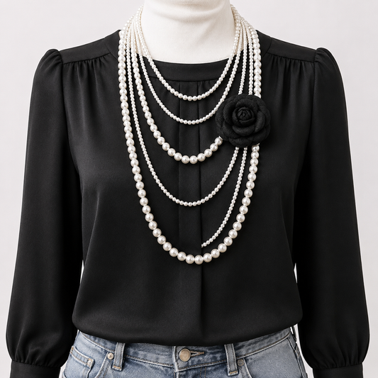 Bold Classy Pearl Necklace