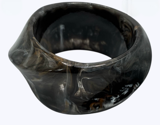 Oversized acrylic bangle bracelet
